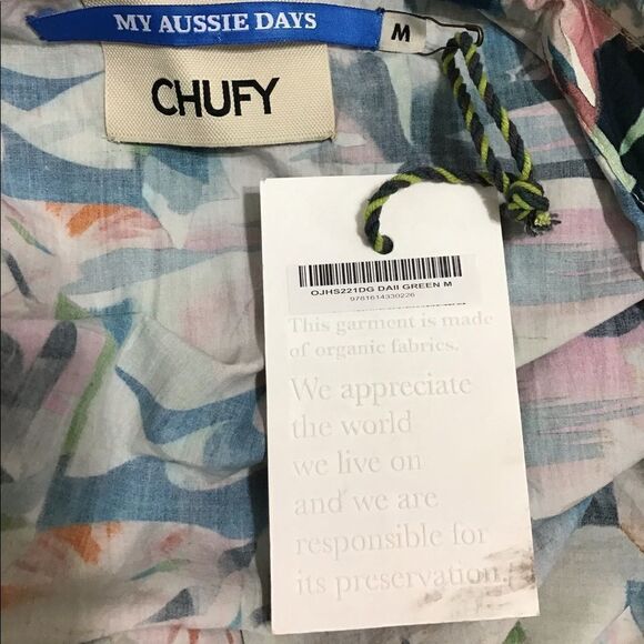 Chufy Green Floral Nama Organic Cotton Jumpsuit New With Tag Size Medium - Picture 4 of 11